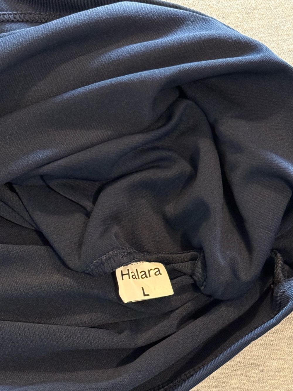 HALARA Blue Wrap Front Blouse - Picture 3 of 4